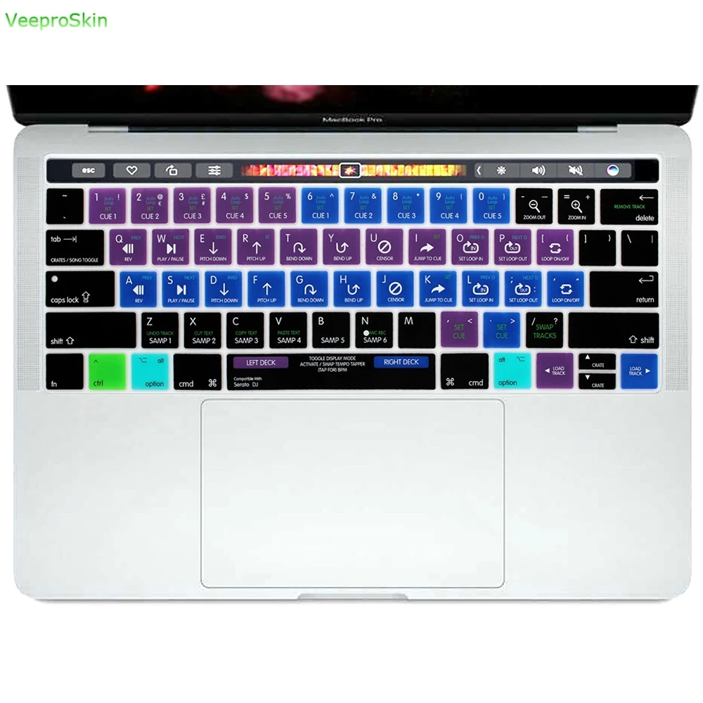 Для Macbook Pro 13 &quotA1706 15&quot A1707 2016/2017/2018 релиз сенсорной панели Serato Dj ярлык с горячим