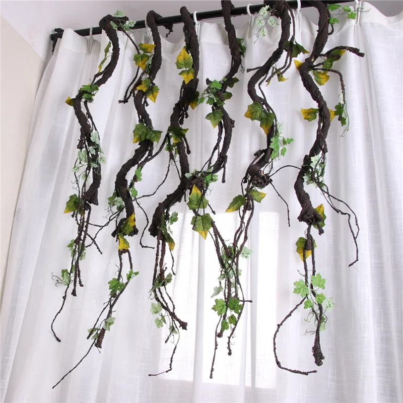 Искусственная Виноградная лоза с пеной искусственные листья винограда цветы