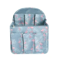flamingo backpack insert bags inner storage bag large capacity travel organizer for diaper shoulders sundries finishing handbag