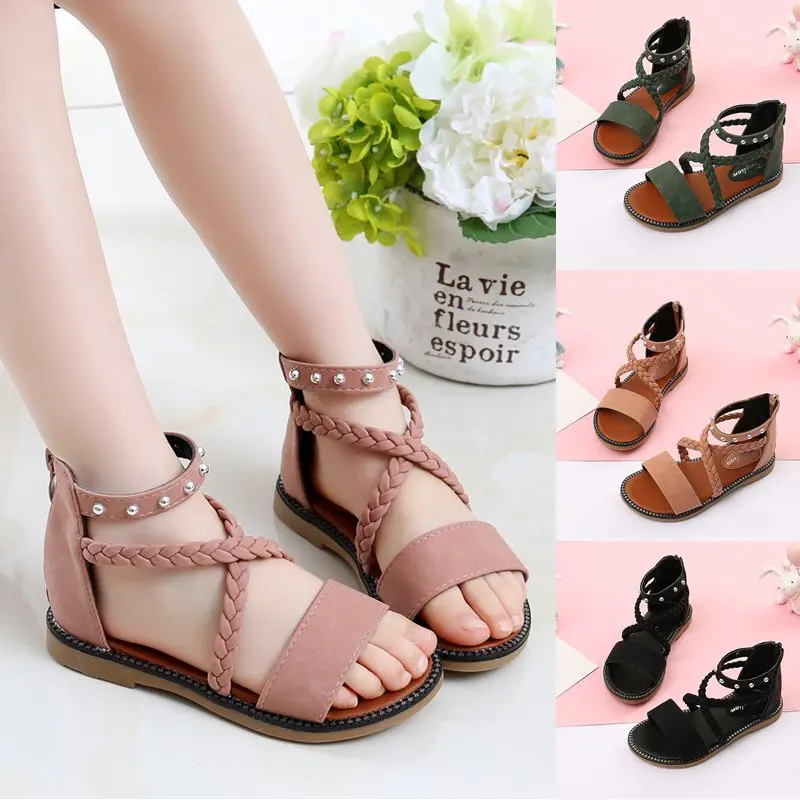 Удобные летние сандалии для девочек Новинка 2019 года Модная обувь принцессы