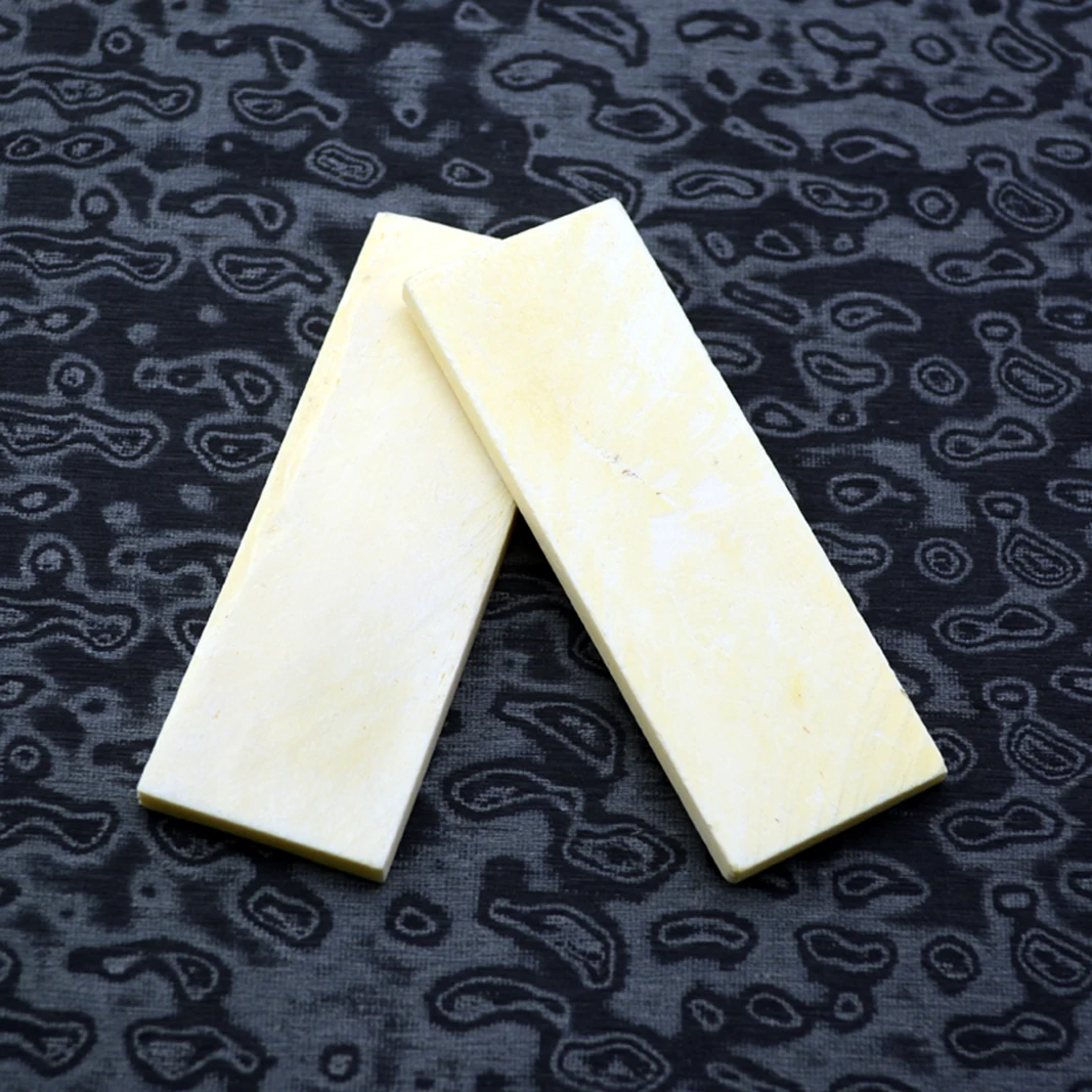 

2pcs EDC DIY handworking Buffalo bone sheet Engraving bovine bone Knife handle sheet