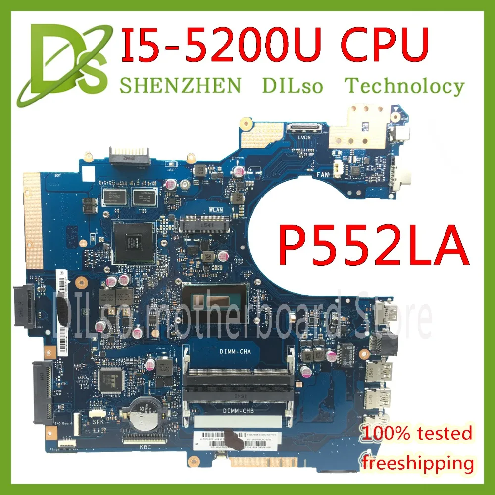 

KEFU P552LA материнская плата для ASUS P552LJ материнская плата для ноутбука P552LA I5-5200U CPU 4G RAM материнская плата работает 100%