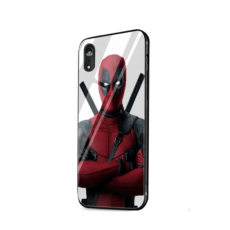 Чехол Deadpool Marvel Wade Winston Wilson из ТПУ для iPhone 11 Pro XR X XS Max 5 5S 6 6s 7 8 Plus |