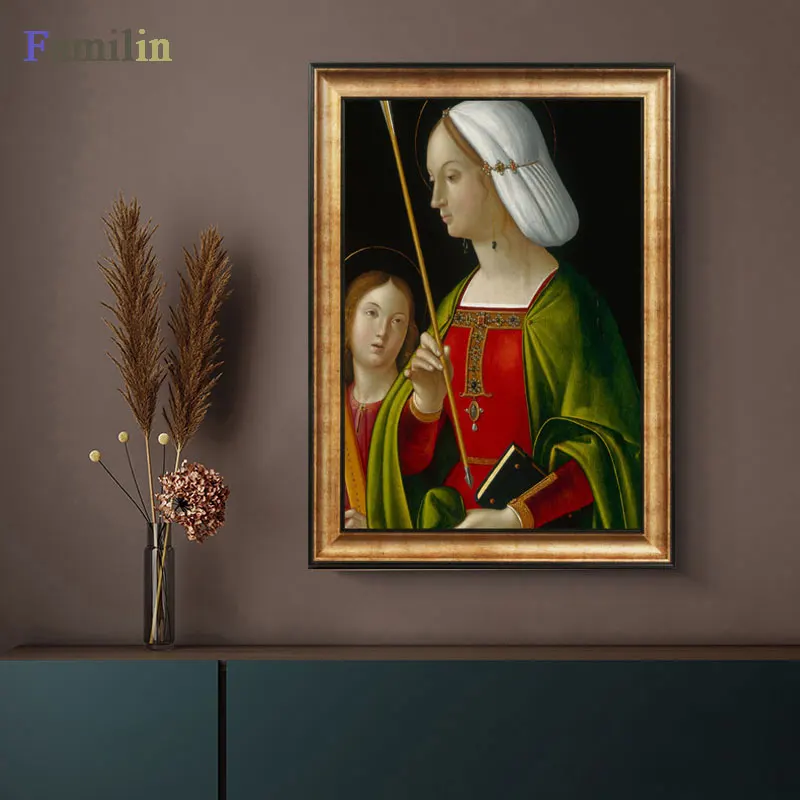 Leonardo Da Vinci-леди с Ermine холст печать постер, классические картины, плакаты на стену для гостиной домашний декор