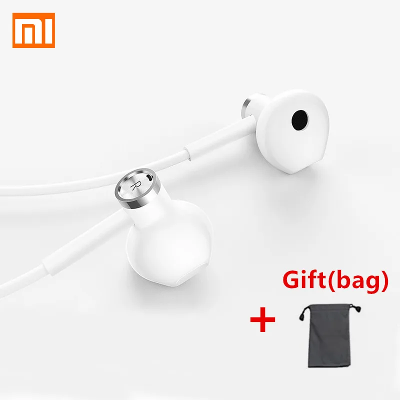 Xiaomi Hybrid DC наушники половинные вкладыши с сумкой Рог l образный разъем MEMS микрофон