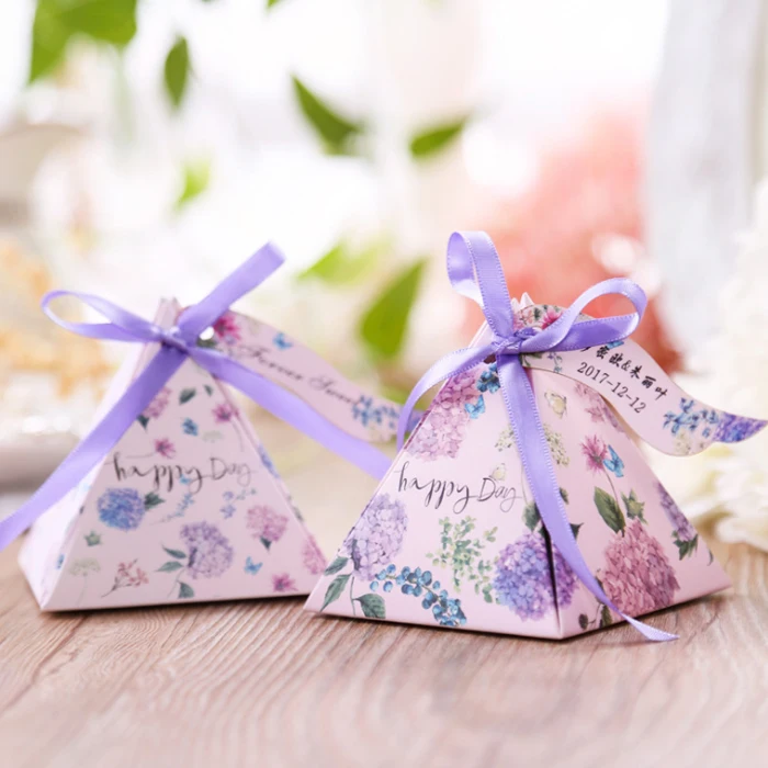 Коробка для конфет коробка шоколада Подарочная дизайн пирамиды украшения дня