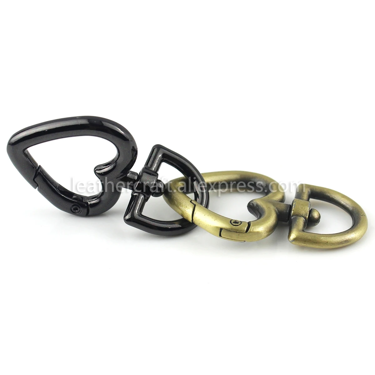 1 шт. металлическая сумка в форме сердца вертлюжная с крюком очаровательные