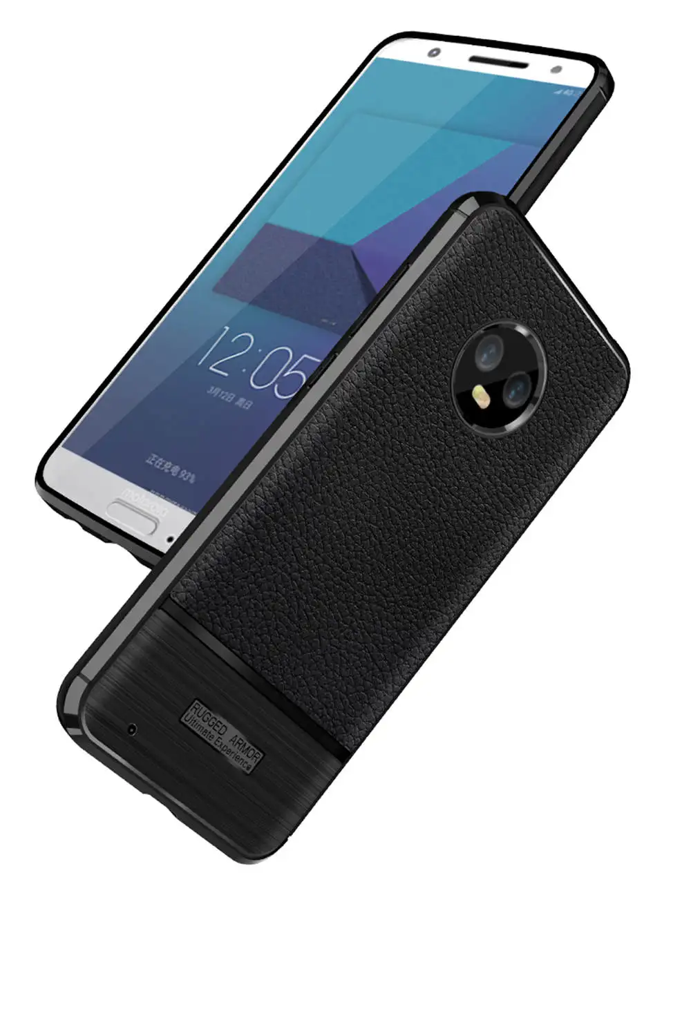 Litchi Pattern Soft TPU Case for Motorola G6 Brushed Slim Rugged Armor MOTO Play Rubber Gel case Plus |