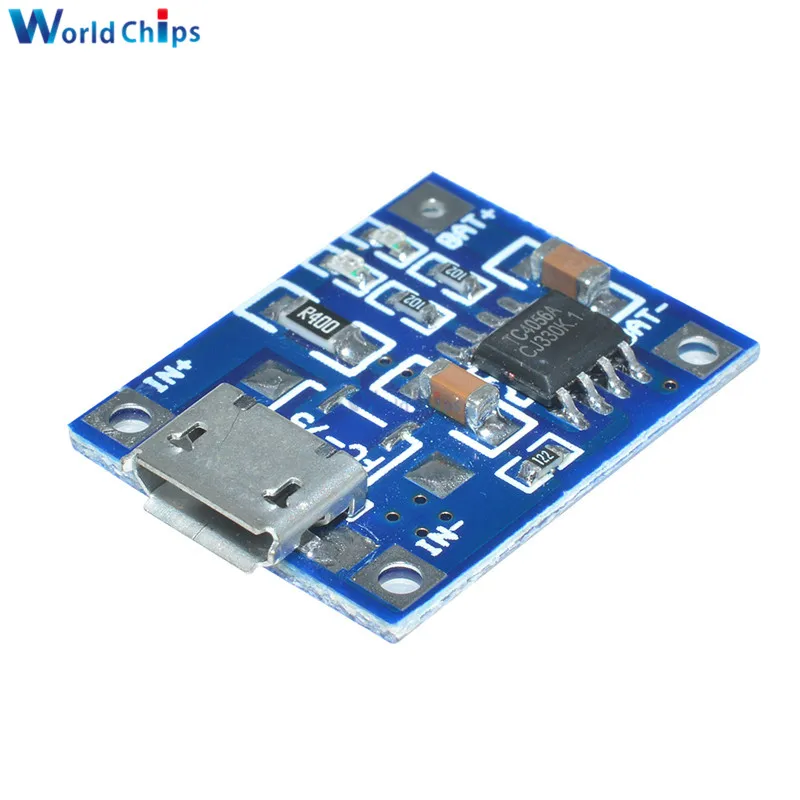 5 шт. Mini/Micro USB 5 в 1A 18650 TP4056 модуль зарядного устройства литиевой батареи зарядная плата с защитой двойные функции 1A li-ion