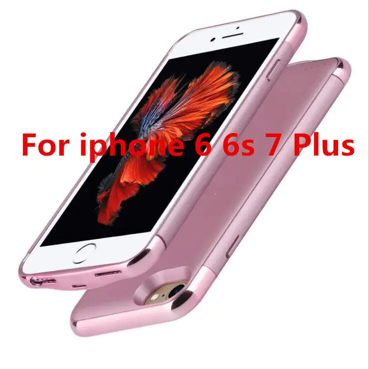 i6 6s 7 plus Для iphone 6 6s 7 Чехол для батареи смарт-зарядное устройство модный Ультра-тонкий смарт-чехол для iphone 6 6s 7 Plus чехол для батареи - Цвет: i6 6s 7 plus