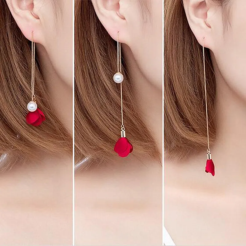 Серьги-подвески с длинными кисточками женские висячие ювелирные украшения в