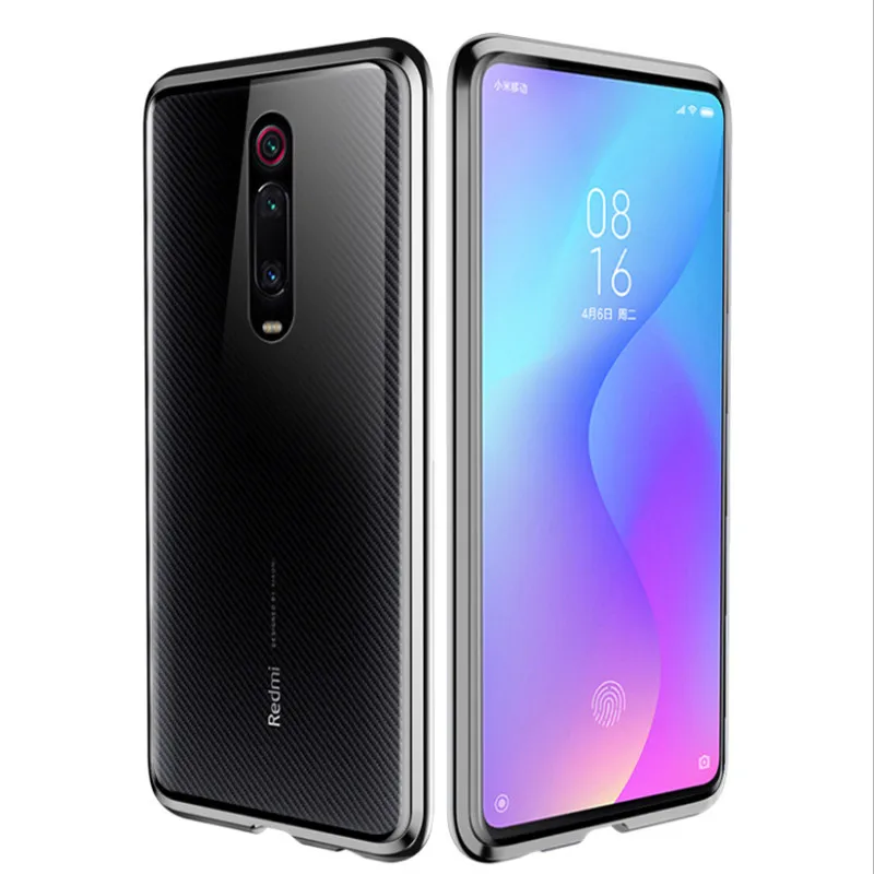 R just магнитный металлический бампер для Xiaomi mi 9 Mi9 SE Mi 9T закаленное стекло передняя