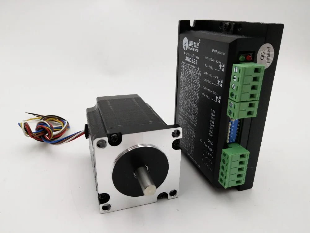 Шаговый двигатель с ЧПУ Leadshine 3ph NEMA23 57 мм 1 5 Нм 20 ~ 50 В постоянного тока 2 а для