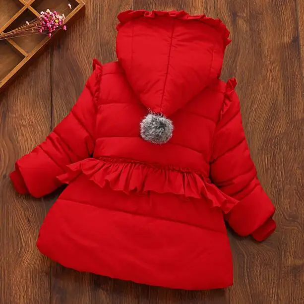 2019 г. осенне-зимняя одежда с хлопковой подкладкой для маленьких девочек пальто