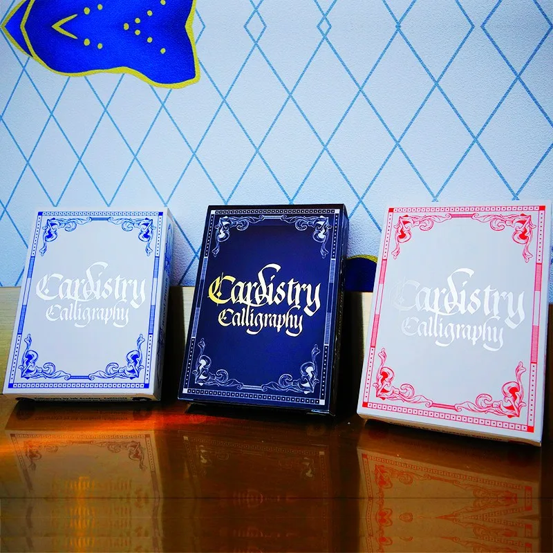 Cardistry каллиграфия искусство цветочная резка коллекция игральные карты для