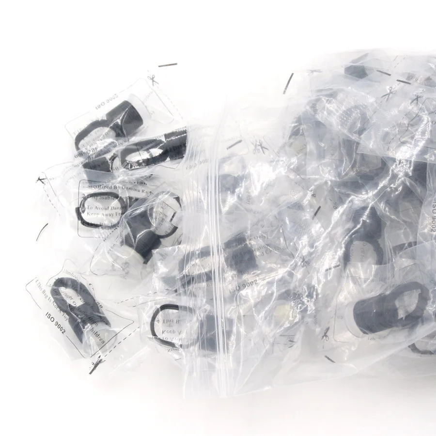 Кольца черные пигментные 50 шт. с чашками для татуировок губкой чашки чернил серии