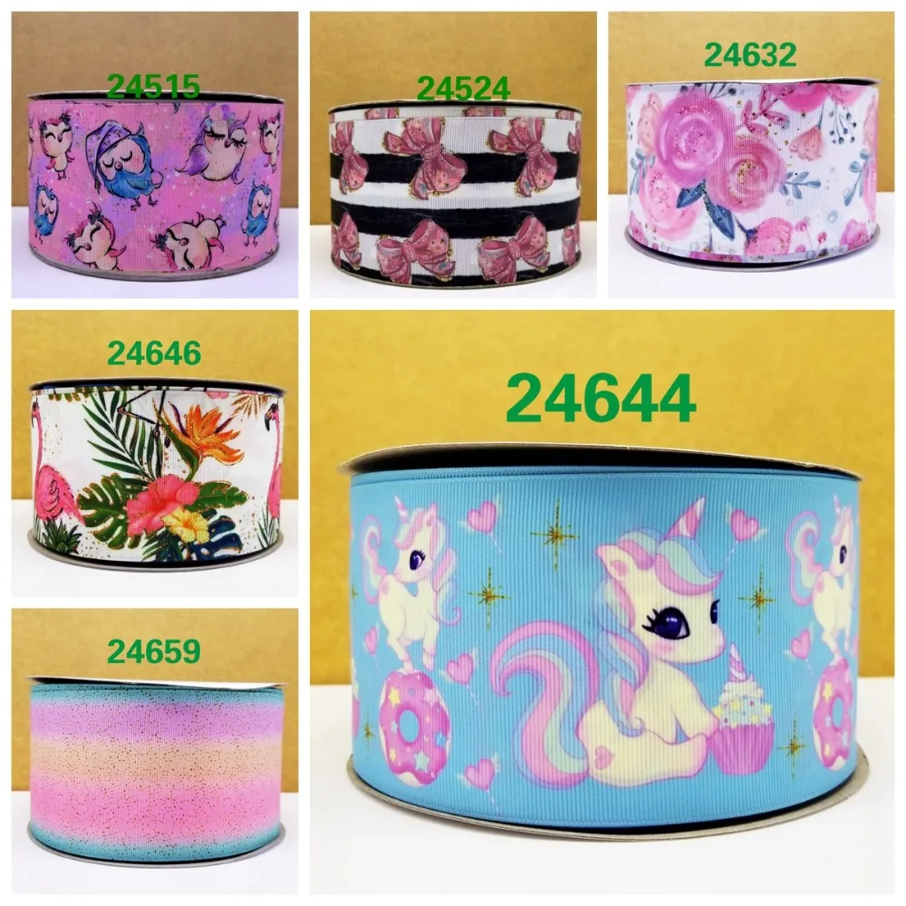 50 ярдов мультфильм напечатанный grosgrain ленты 24695