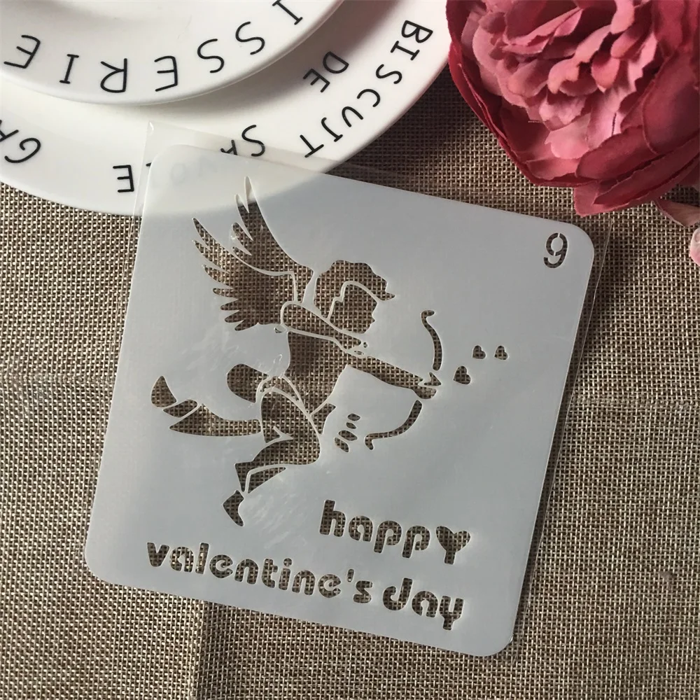 4 шт./компл. 13 см трафареты ангельская птичья клетка сделай сам для слоев