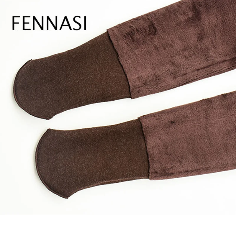 

FENNASI Sexy Women Warm Autumn Winter Tights Thick Plus Velvet Inner Women's Pantyhose Female Slim High Waist Cotton Warm Tights