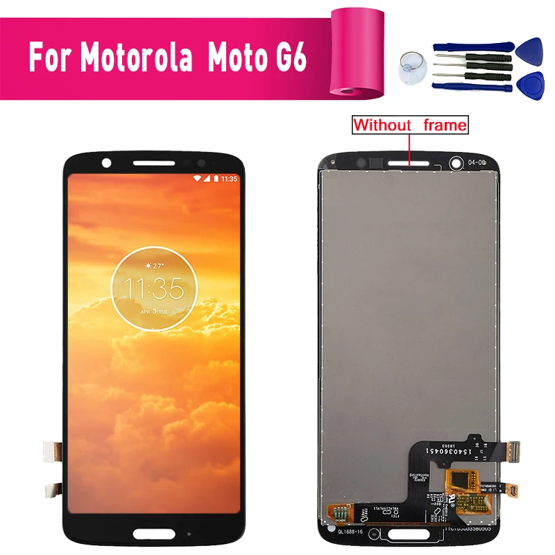 Для Motorola Moto G6 дисплей ЖК экран Замена для 1S XT1925 модуль|Экраны мобильных телефонов|