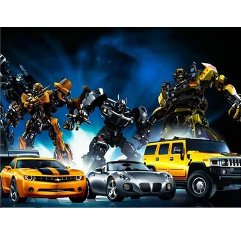 

Алмазная 5D картина «сделай сам», вышивка крестиком, наклейки в виде роботов для автомобиля, украшение для дома, мозаика из страз, рисование