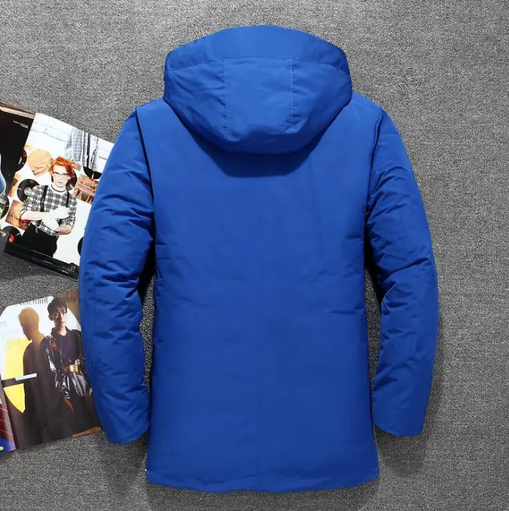 2018 winter jacket new men's outdoor fashion thick warm hooded high velvet long down | Спорт и развлечения
