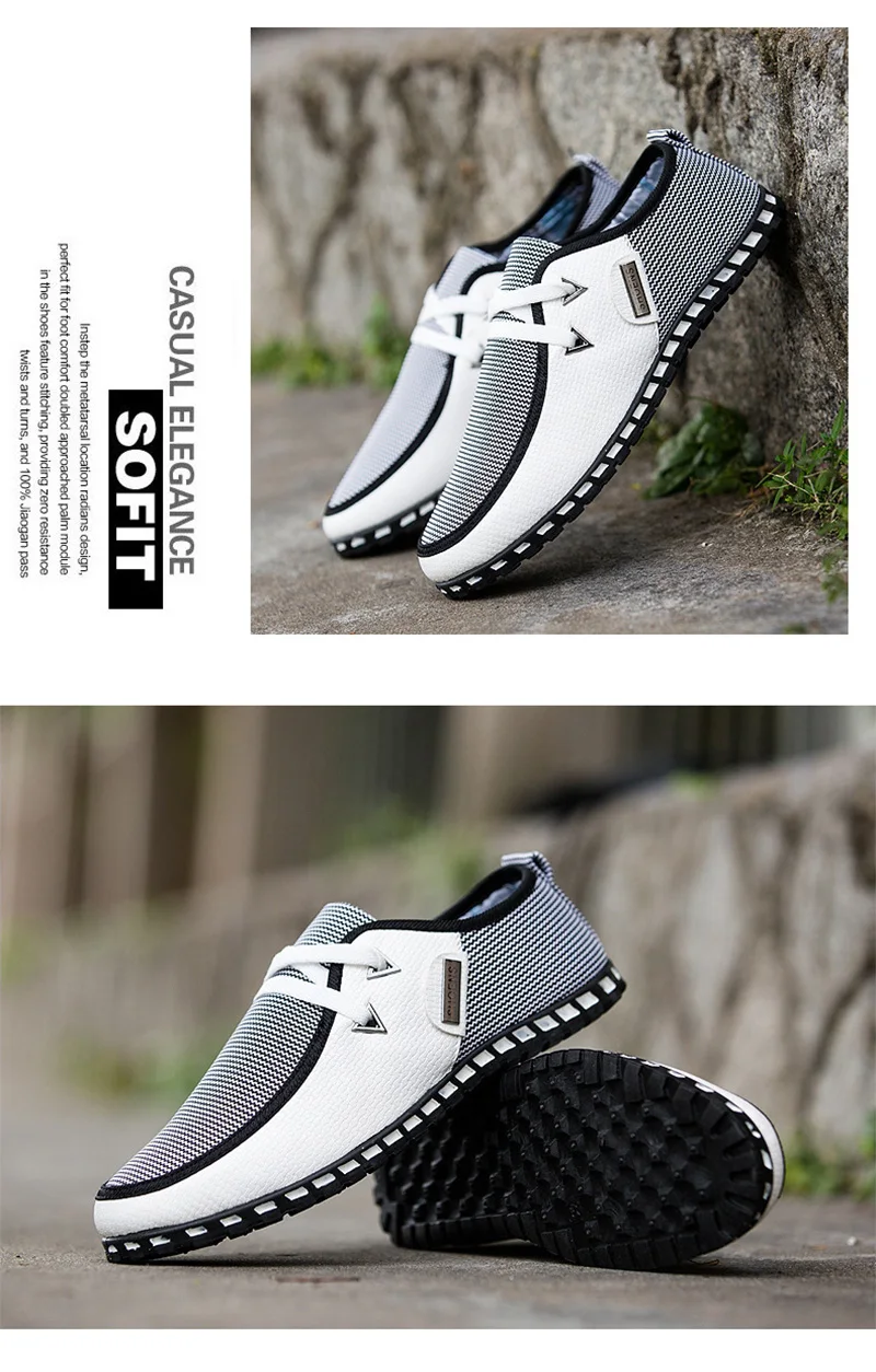 Lazy Canvas Shoes Men Casual Shoes Footwear Loafers Soft Comfortable Outdoor Flat Male Driving Man Shoes Chaussure Homme Size 47