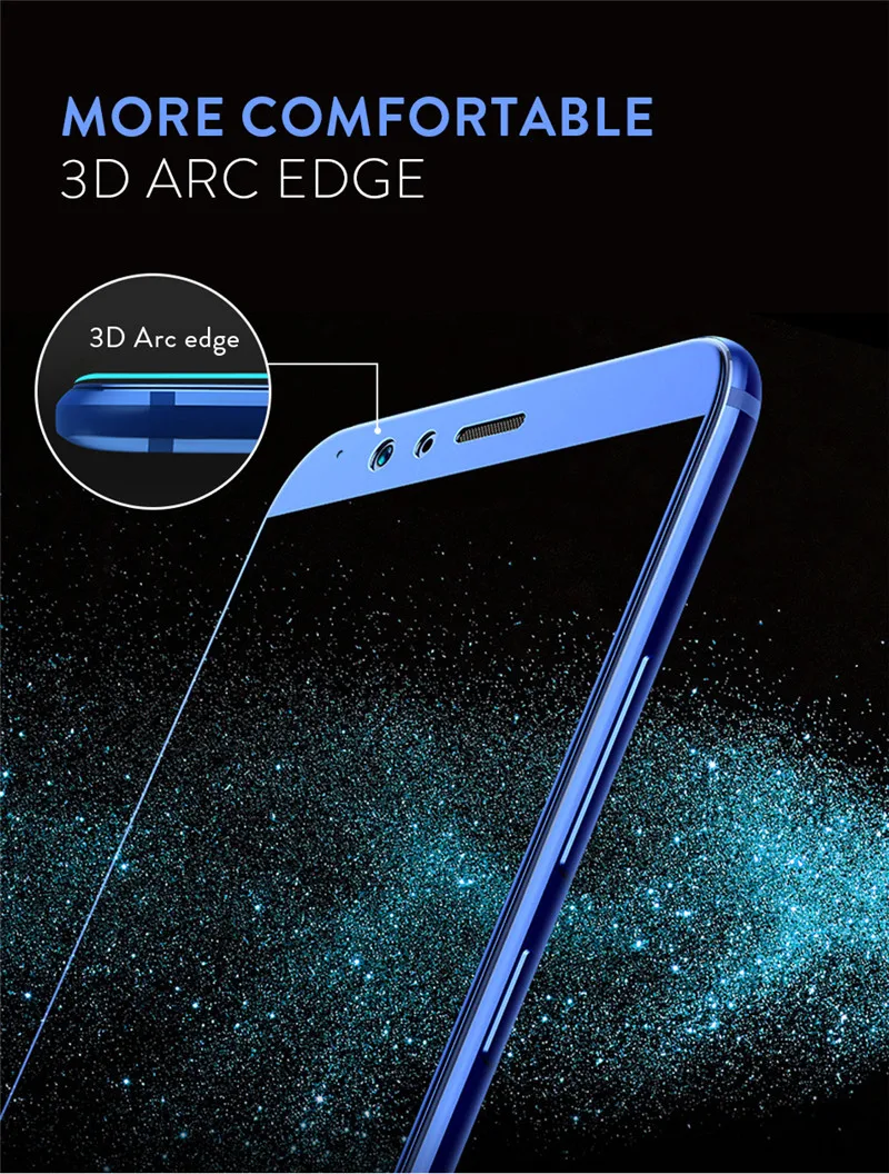 9H Защитное стекло на Honor View 10(Хуавей Хонор Вью 10) / стекло на Huawei Honor 10(Хонор10) полноэкранное ащитное стекло премиум класса для Huawei Honor 10 / Honor View 10 стекло