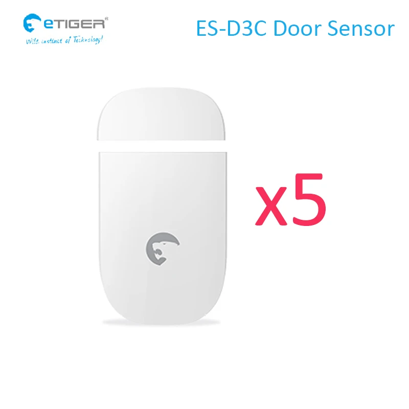 5pcs lot ES-D3C Etiger alarming door sensor window contact open close detector
