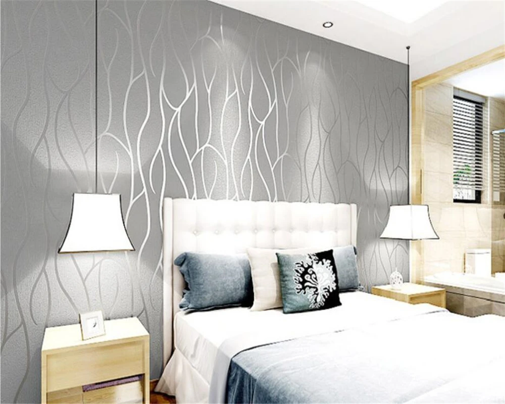 3D обои с рельефными волнистыми полосками абстрактные кривые для гостиной