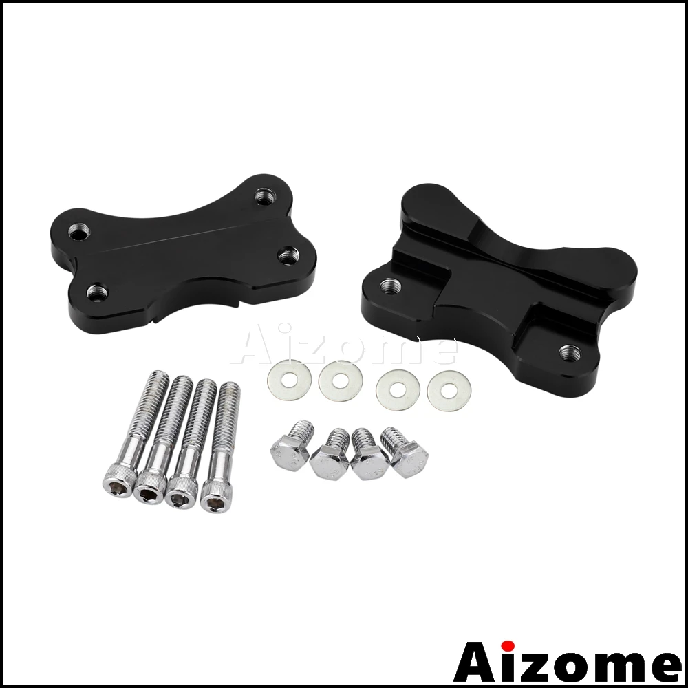 Черные мотоциклетные 21 дюймовые адаптеры для колесного брызговика и вилки Harley