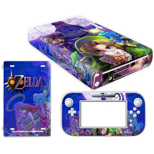 YS-WIIU-0042 Легенда о Зельде кожи наклейка для nintendo wii u консоль крышка с пультами контроллер скины для геймпад для nintendo wii u наклейка - Цвет: YS-WIIU-0042
