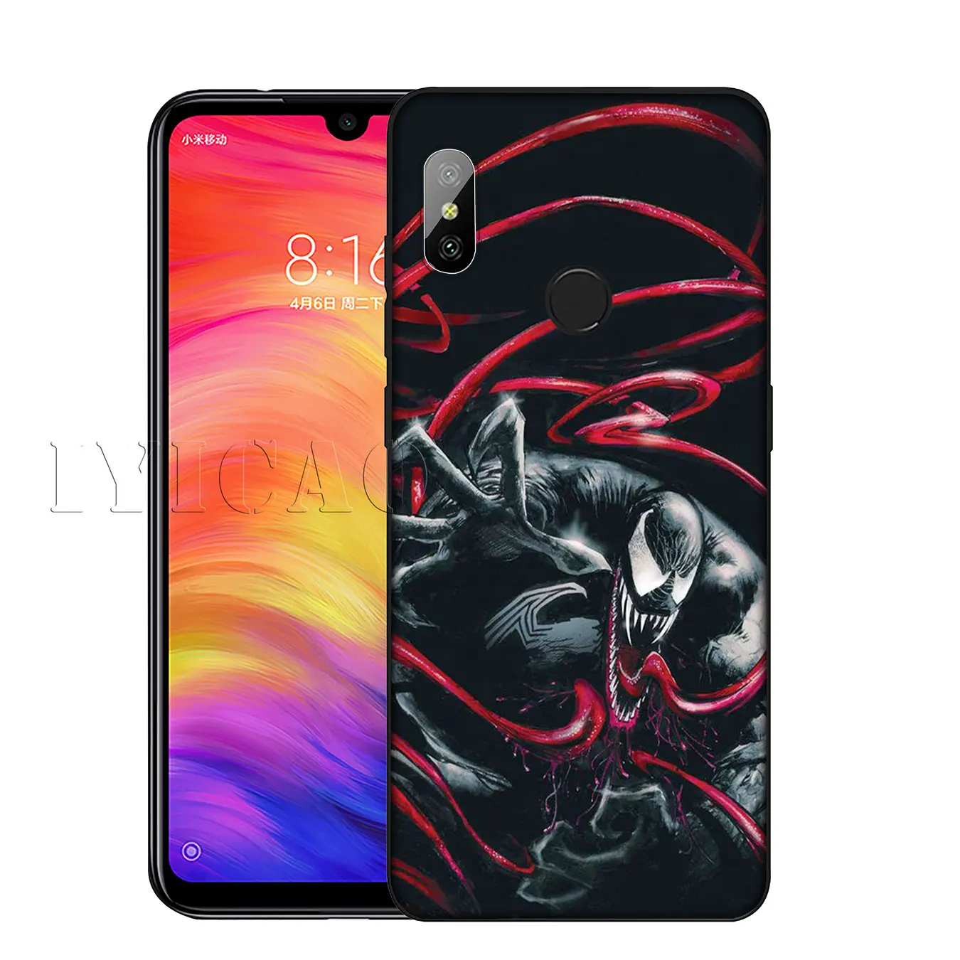 IYICAO Venom Marvel Мягкий силиконовый чехол для телефона Xiaomi Mi 10 9 9T CC9 CC9E 8 SE A3 Pro A1 A2 Lite 6
