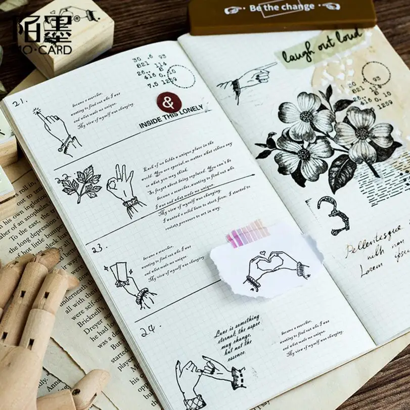 Креативный детский штамп для студентов DIY деревянные и резиновые штампы