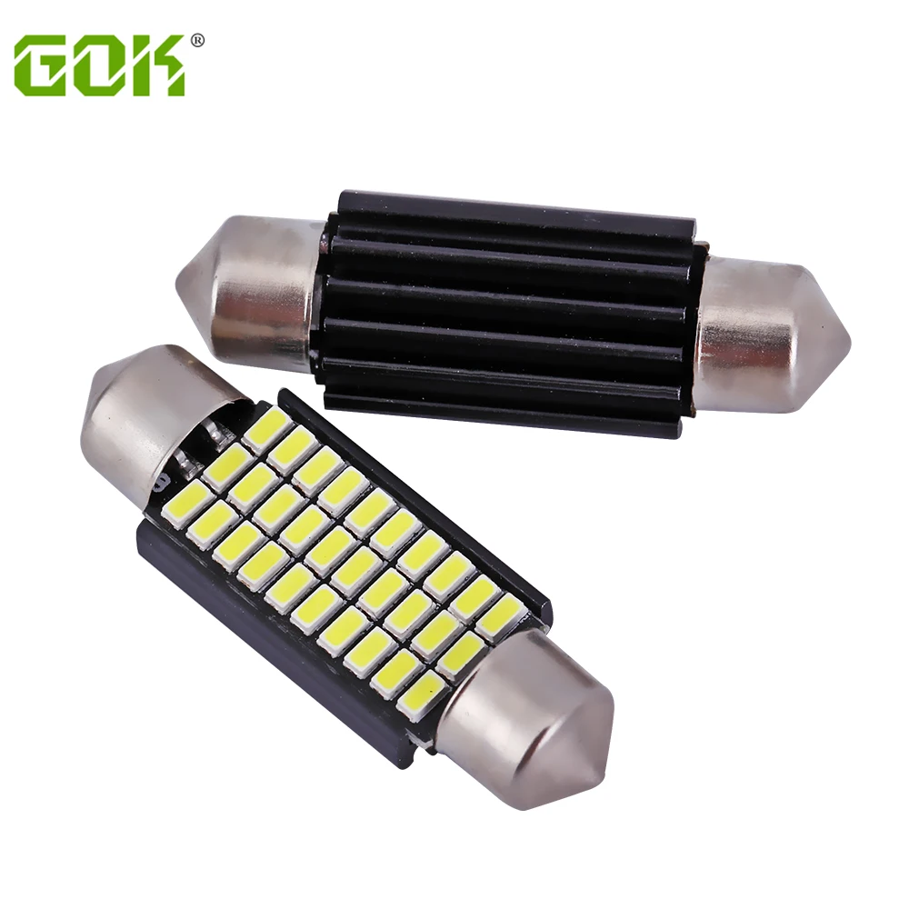 400x39 мм гирлянда светодиодная купольная C5W 3014 30SMD Canbus Автомобильная дверь