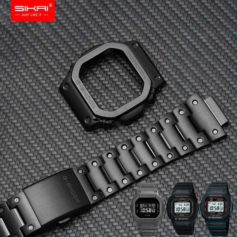Обложка часов из нержавеющей стали для Casio DW5600 GW M5610 G Shock аксессуары Замена