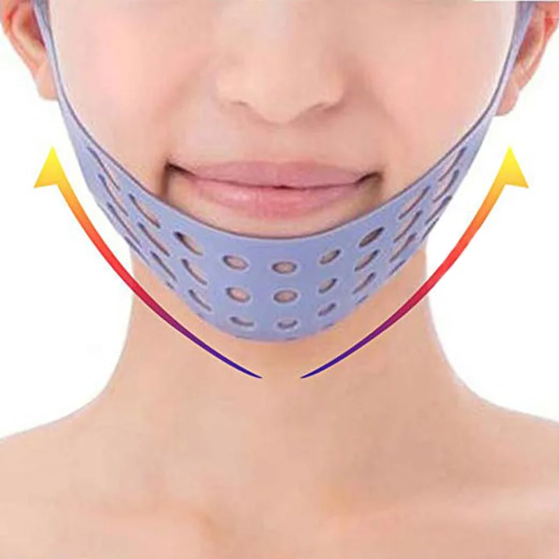Silicone Face Slimming Mask Face Lift Tools Facial Shaping Belt V-Face Corrector Reduce Double Chin Face Bandage Anti Cellulite