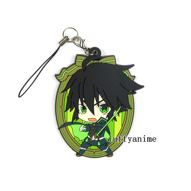 Seraph of the end резиновая подвеска Mascot owarino seraph Yuichiro Hyakuya Mikaela Ферид Батори брелок для