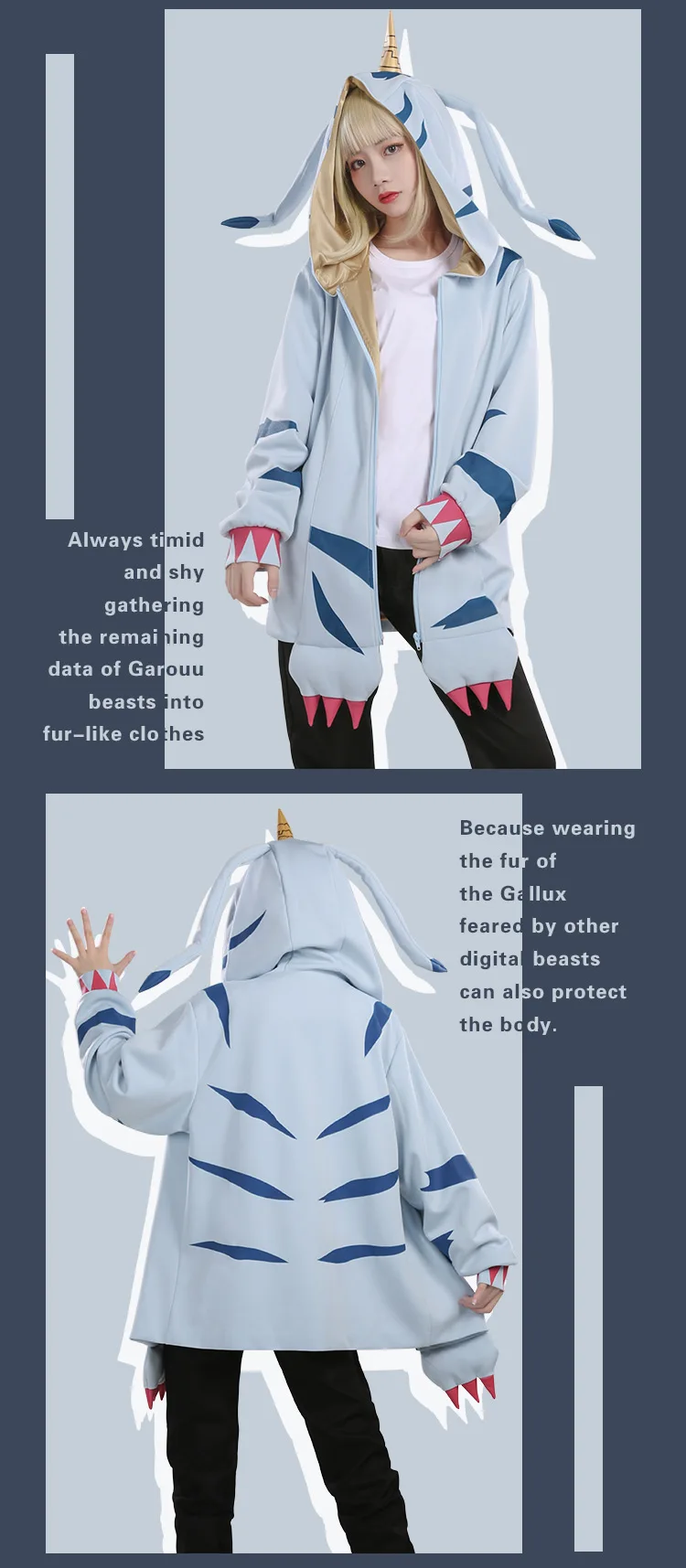 Tailmon Patamon агумон габумон зимнее пальто год Рождество Косплей Костюм