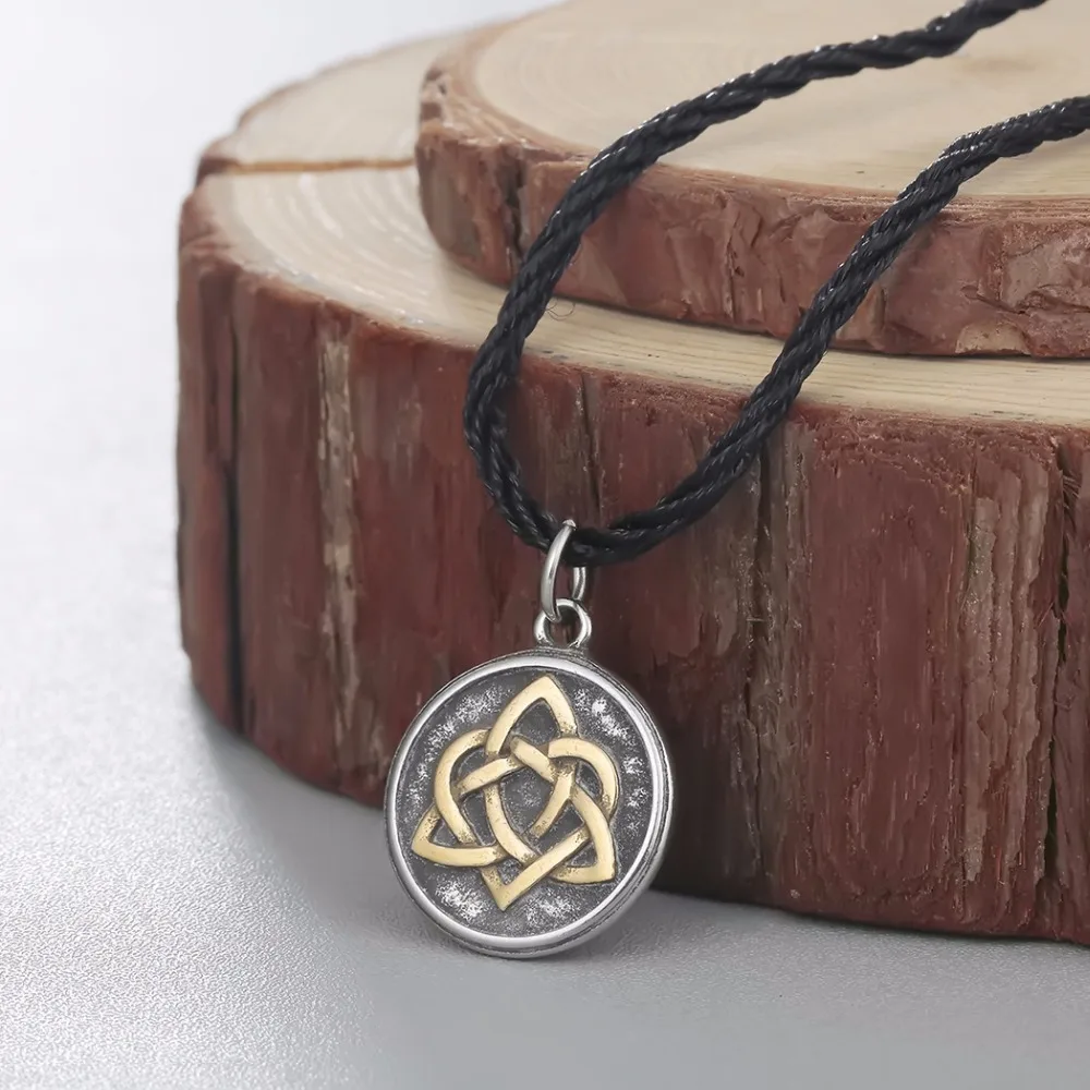 Ностальгия Любовь Сердце троица символ ирландские узлы Два Тона Подвески