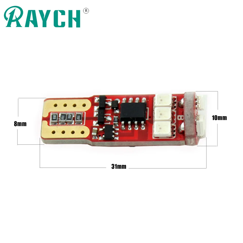 2x T10 RGB Автомобильный свет W5W 192 168 мигающая Стробоскопическая Светодиодная лампа