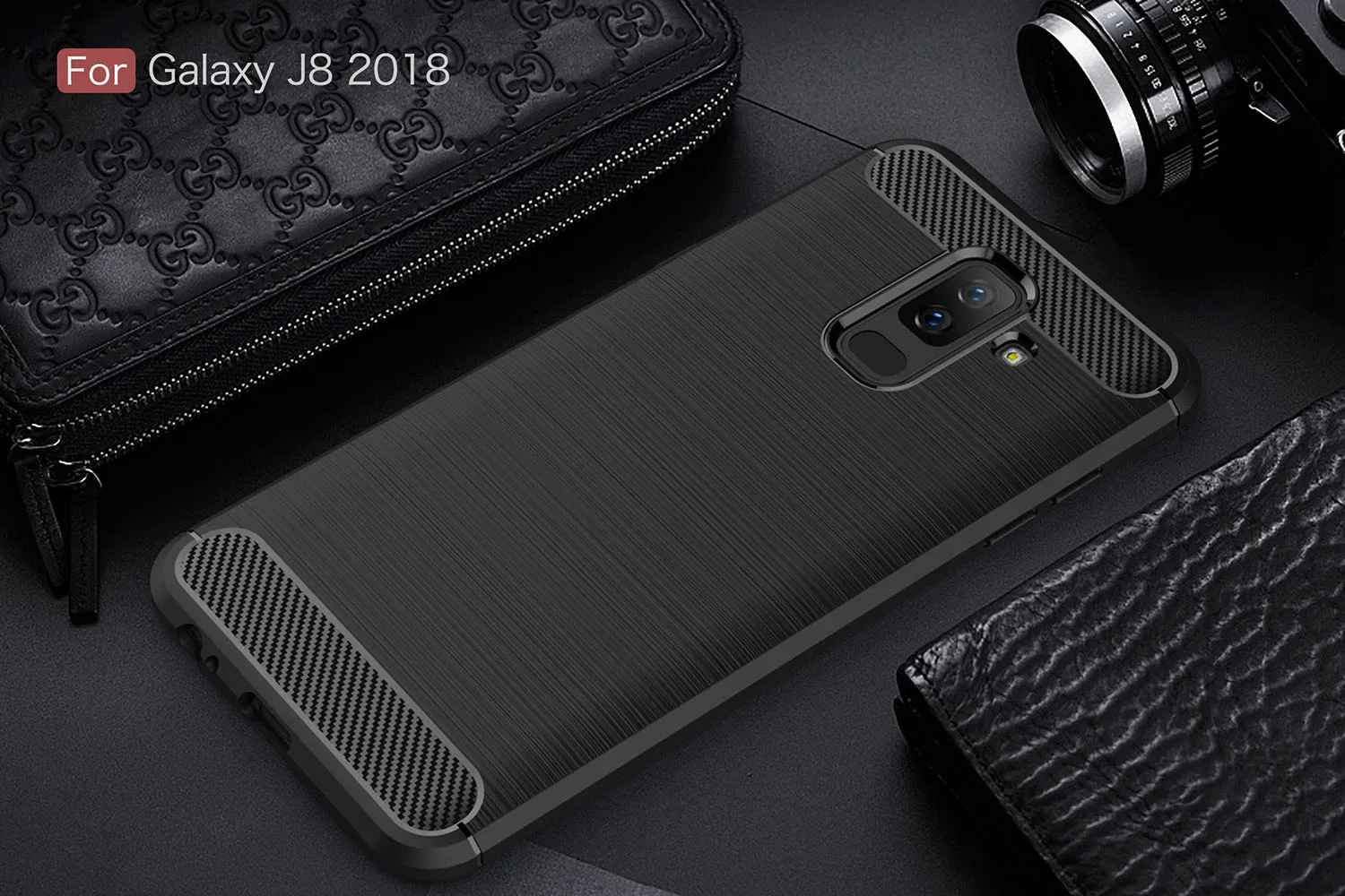 Для samsung Galaxy A6 плюс J8 Жан чехол J810 A605 углеродного волокна ультра-тонкий чехол для телефона с SM-J810F/DS SM-A605FN/DS A605W Funda