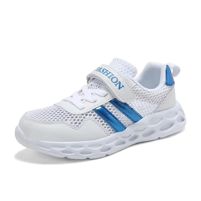 2022 Hot New Children Shoes Brand Mesh Sneakers Fashion Breathable Kids Sports Boys Girls Casual Running | Детская одежда и обувь