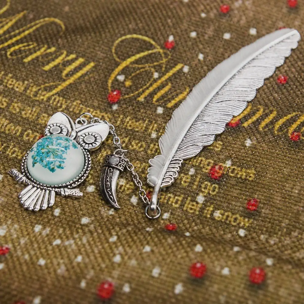 1 шт. винтажная металлическая Закладка в виде совы светящийся держатель для