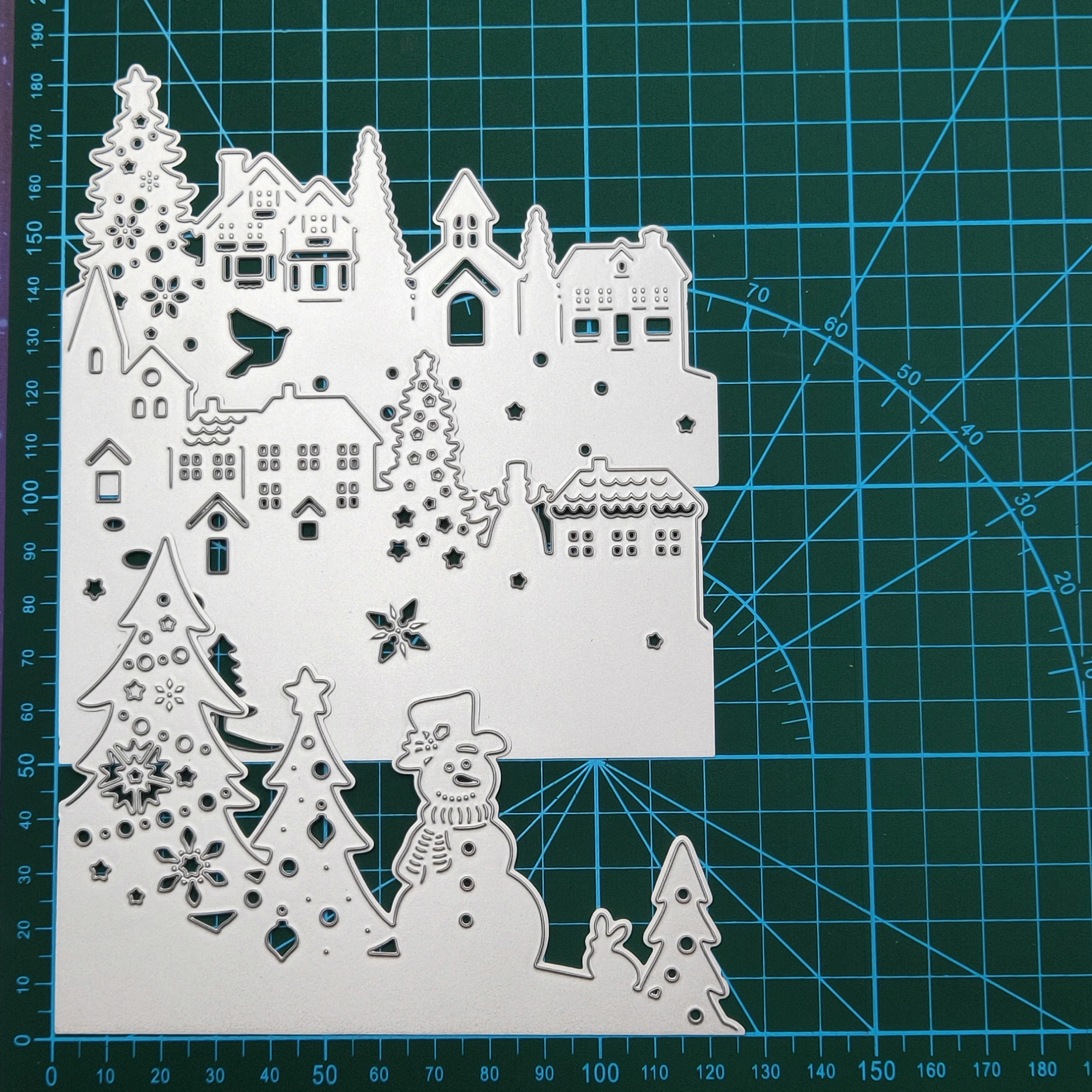 Рождественская поздравительная открытка металлические Вырубные штампы