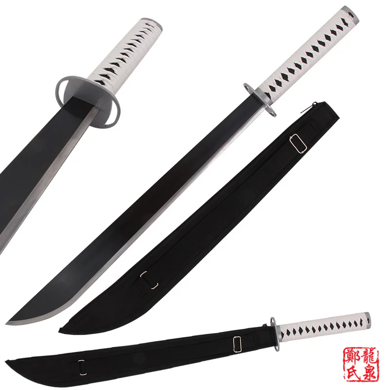 Бесплатная доставка Черная пуля меч Косплей Аниме настоящая сталь маленький нож