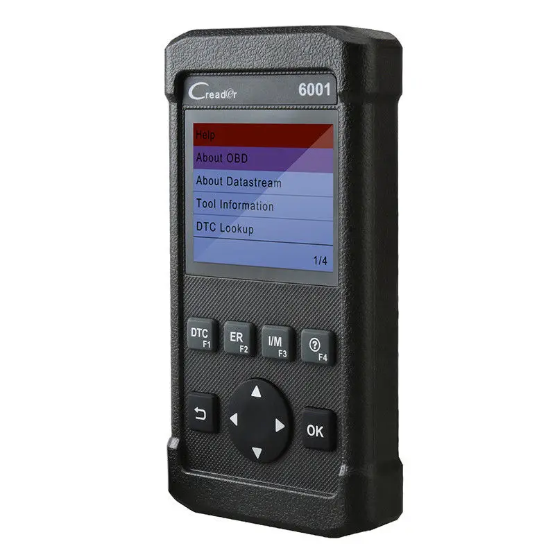 Старт Creader 6001 полный OBDII OBD2 EOBD функции Поддержка O2 Сенсор Тесты сканер Код чтения