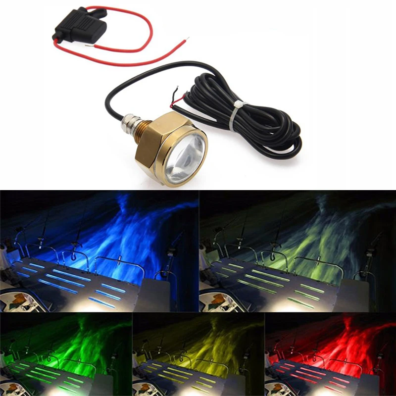 Водонепроницаемый IP68 27 Вт RGB светильник для слива лодки 9 Светодиодный подводный