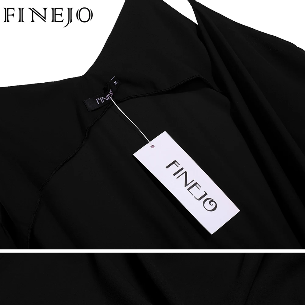 FINEJO женские сексуальные топы с глубоким v-образным вырезом и открытой спиной