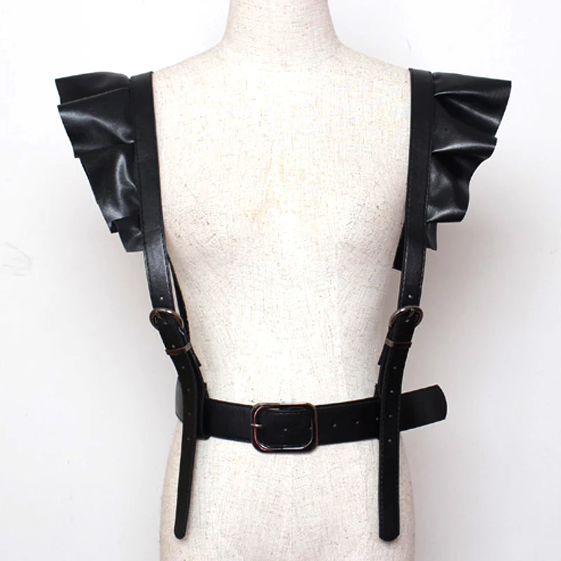 Модный кожаный ремень ручной работы в стиле панк готический бондажный Бондаж